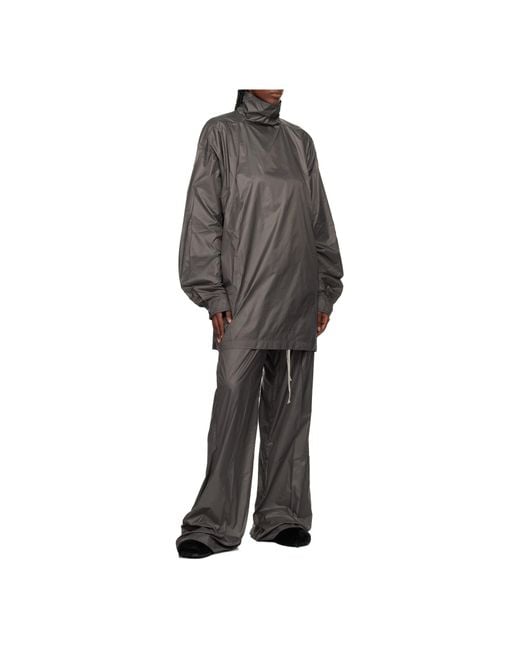 Rick Owens Gray Concordians Jumbo Turtleneck Sweater