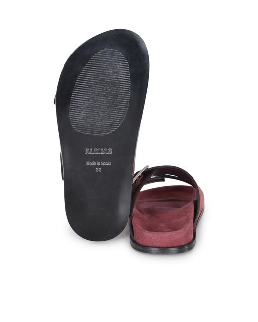 Alohas Brown Alba Open-Toe Slippers for men
