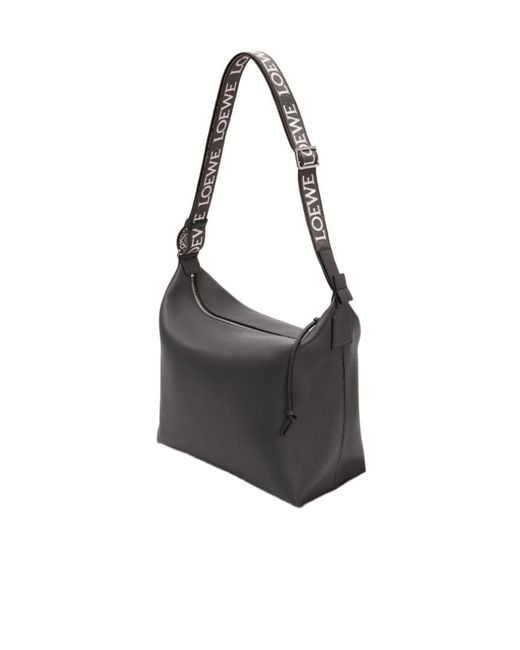 Loewe Black Cubi Jacquard Strap Crossbody Bag for men