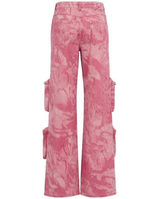Blumarine Pink Simple Cargo Pants