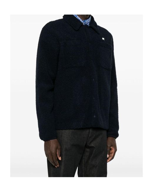 K-Way Blue Cameron Sherpa Polar Fleece Jacket for men