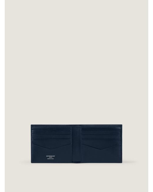 Givenchy Blue Bi-Fold Wallet for men