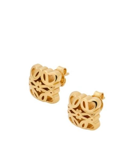 Loewe Metallic Anagram Bombe Stud Earrings