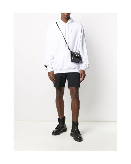 McQ Alexander McQueen White Drawstring Hoodie for men