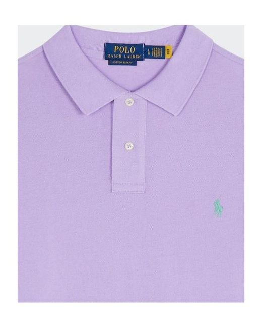 Polo Ralph Lauren Purple Polo Pony-Embroidered Polo Shirt for men