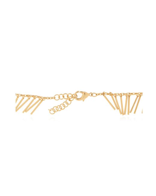 Jil Sander Metallic Embellished Necklace