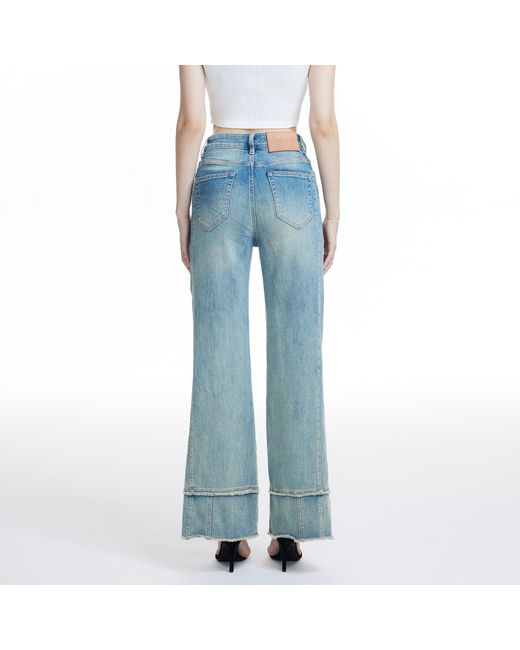 LIU REGALI Blue Wide-Leg Jeans