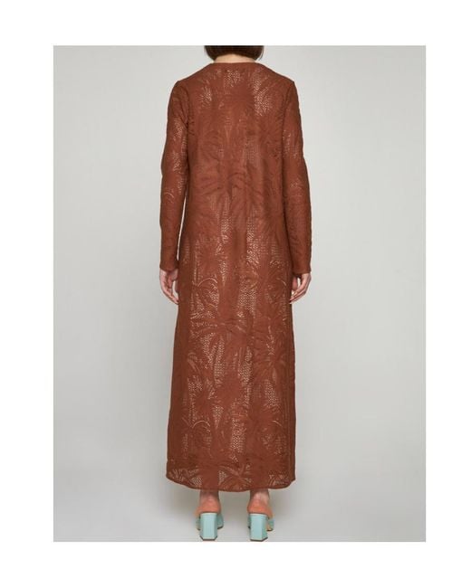 Max Mara Brown A Long Dress