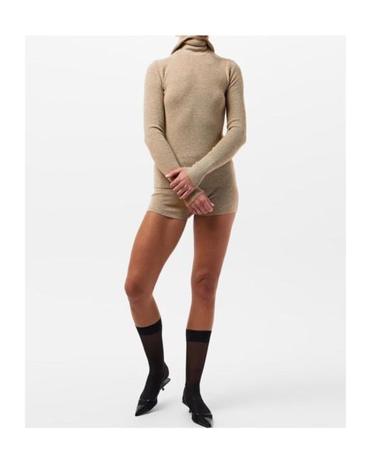 Fear Of God Natural Ribbed Knit Flat-Leg Shorts