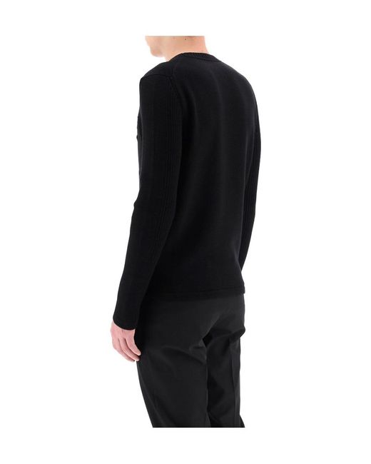 Prada Black Logo Pocket Knitted Jumper for men
