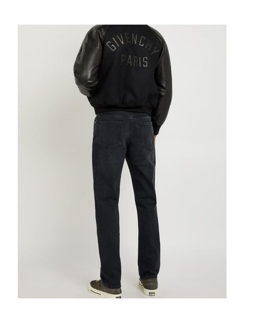 Givenchy Black Logo-Appliquéd Leather And Wool Bomber Jacket for men