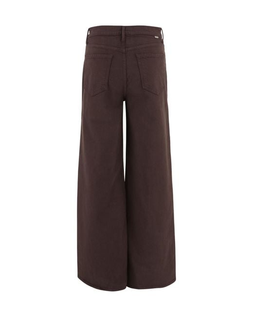 Mother Brown Belt Loops Jeans