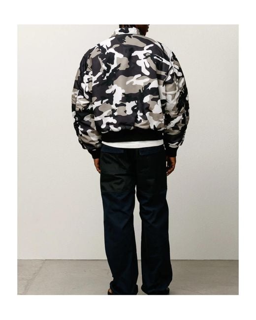 Stussy Black Flight Bomber for men