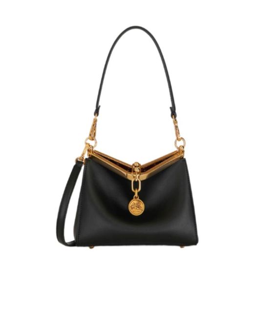 Etro Black Vela Mini Shoulder Bag