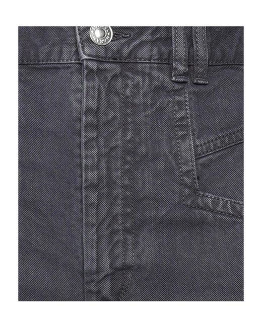 Isabel Marant Gray Colored Denim Shorts