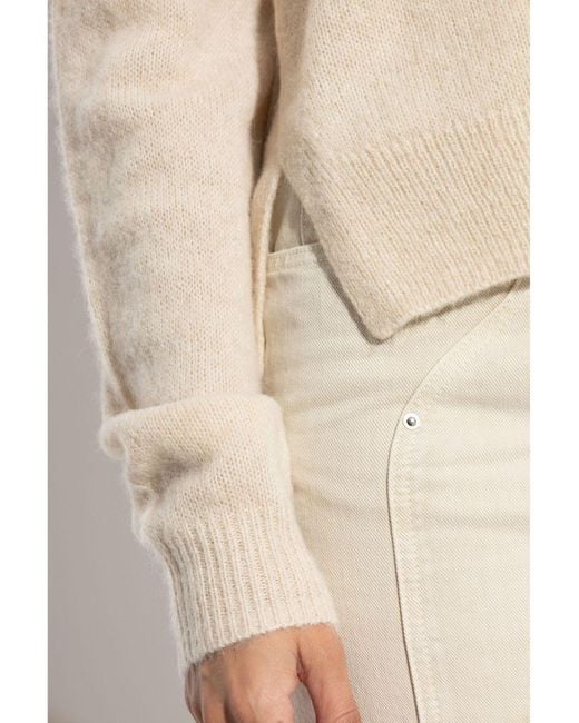 Isabel Marant White Lylia Crewneck Knitted Jumper