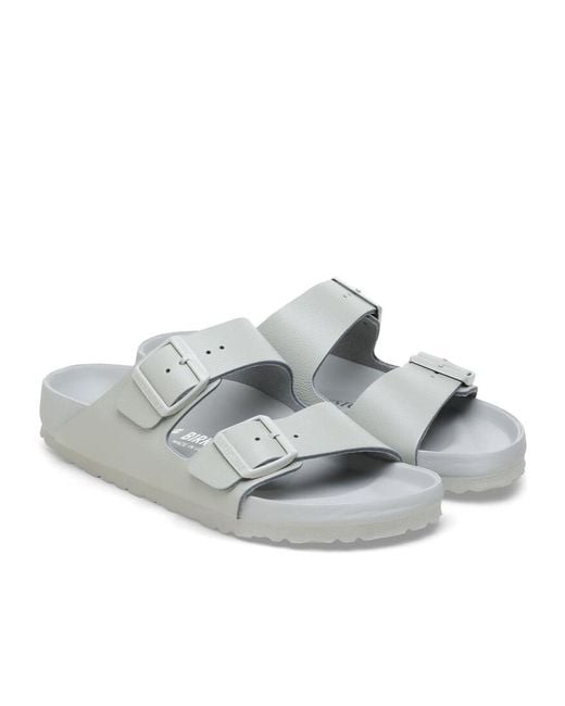 Birkenstock White Arizona Soft Footbed Slip-On Sandals for men