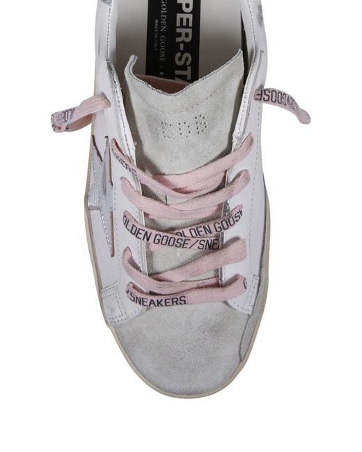 Golden Goose Deluxe Brand White Super-Star Leather Sneakers