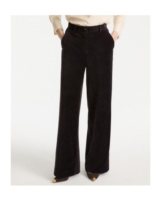 Marella Black Corduroy Trousers