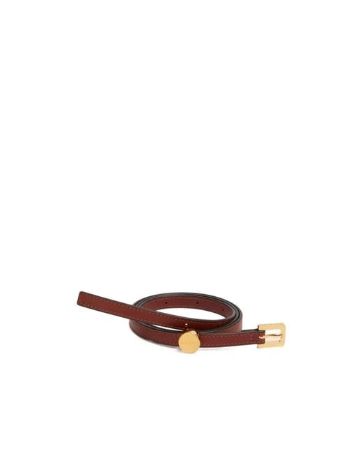 Marni White Leather Belt
