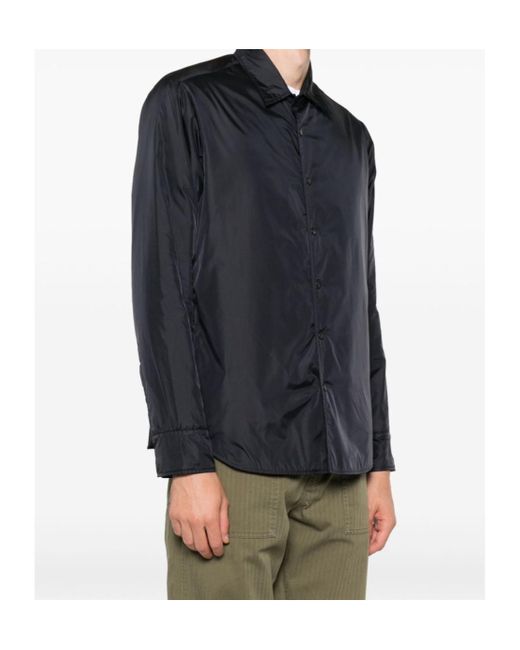 Aspesi Blue Reshirt Button-Up Shirt for men