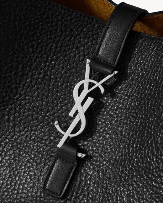 Saint Laurent Black Le 5 A 7 Extra Large Long Half-Moon Bag
