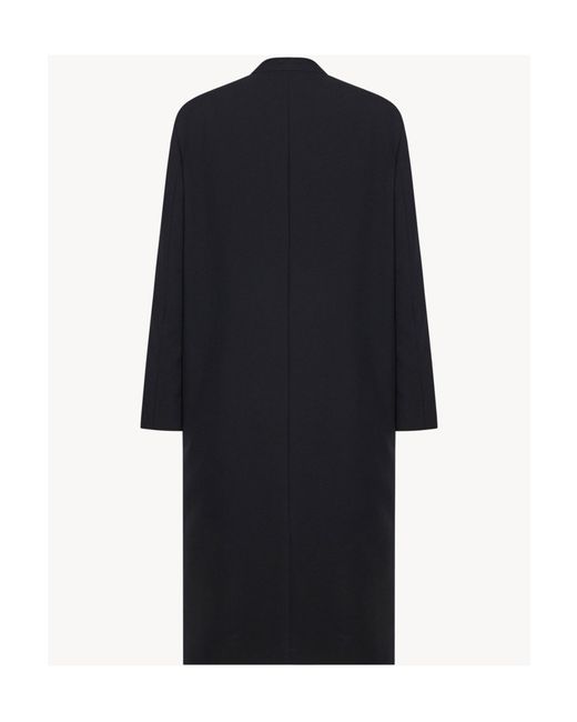 The Row Black Indra Wool Coat