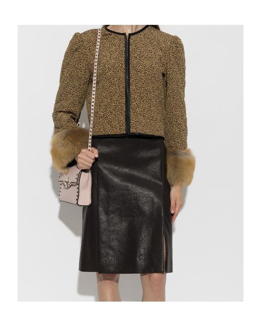 Valentino Green Crew Neck Long-Sleeved Casual Jacket