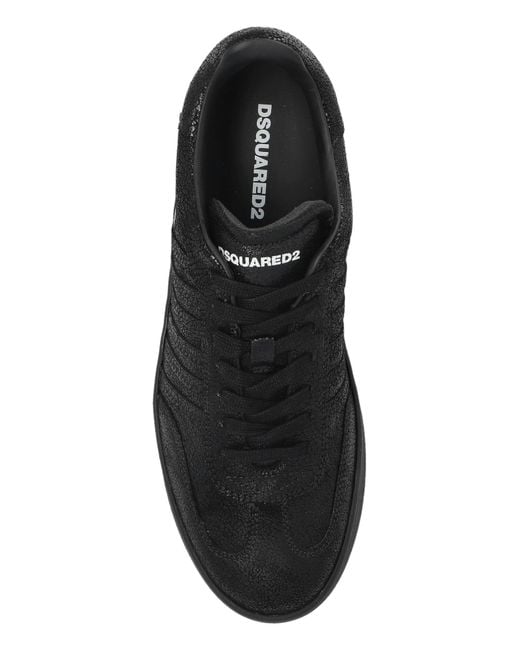 DSquared² Black Boxer Low Up Sneakers for men