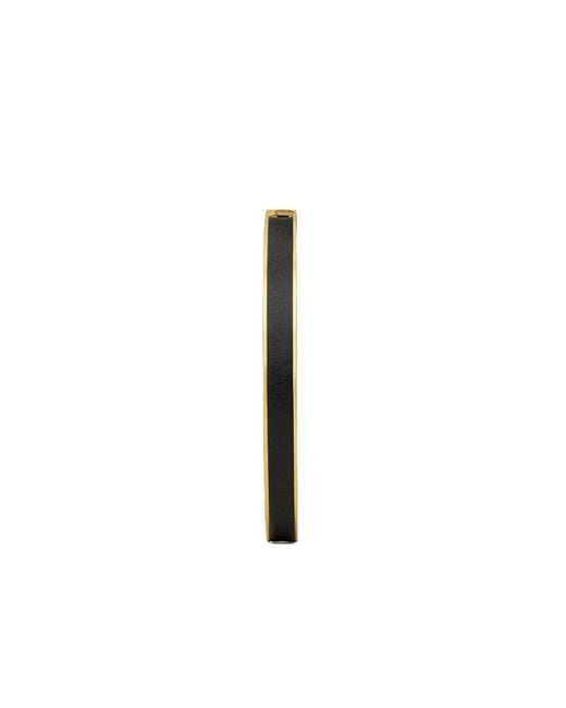 Saint Laurent White Logo Plaque Bracelet