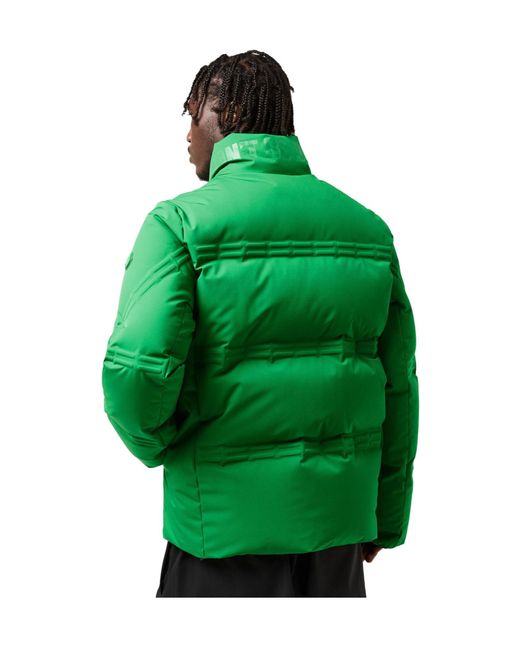 Moncler Green Stand-Collar Quilted Down Jacket for men