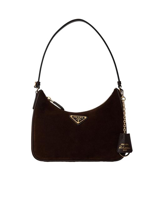 Prada Black Solid Color Shoulder Bag