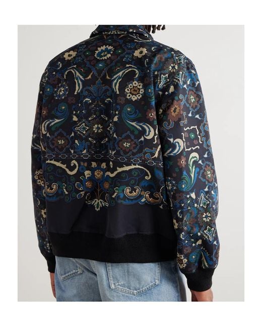 Sacai Multicolor Paisley-Print Zip-Front Jacket for men