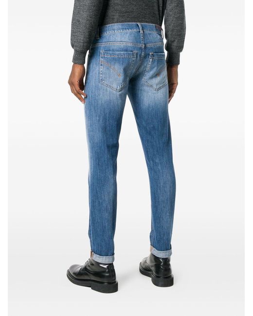 Dondup Blue Belt Loop Jeans for men