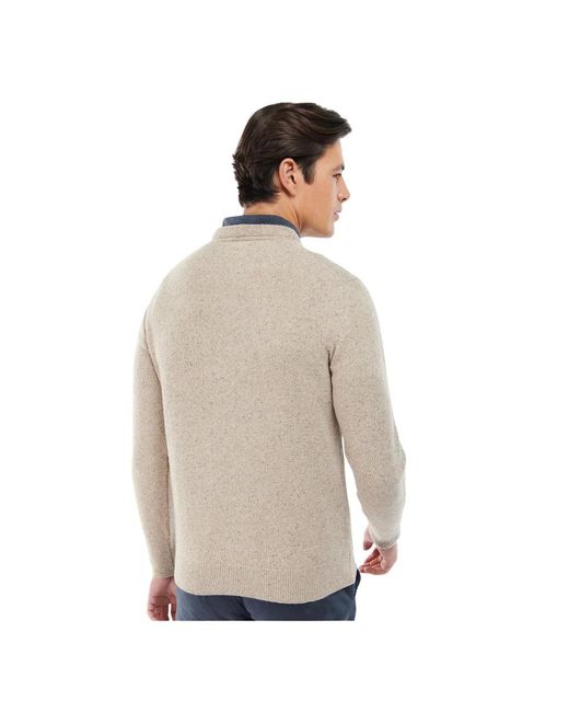 Barbour Natural Mélange-Effect Crew-Neck Jumper for men