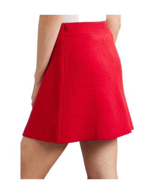 Lisa Yang Red Clare Mini Skirt