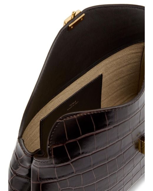 Totême Black Leather Clutch