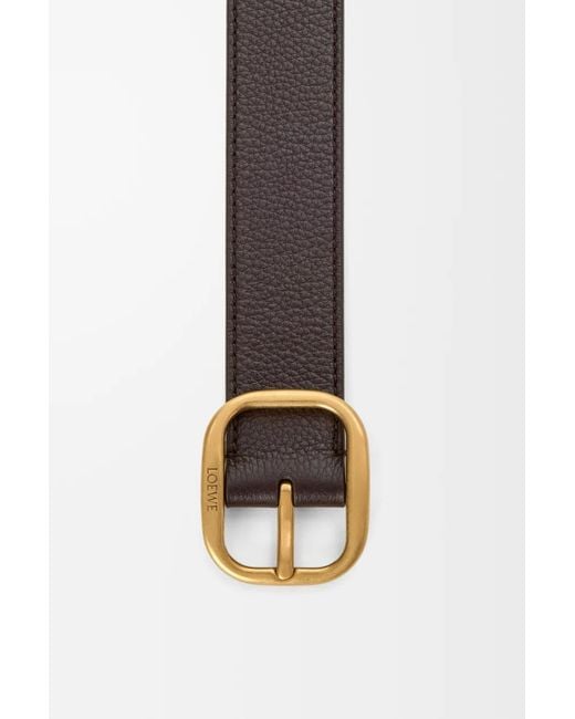Loewe White Round Buckle Belt