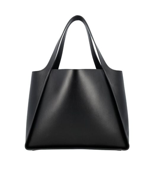 Stella McCartney Black Logo-Print Tote Bag