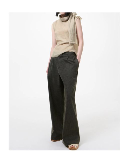 Our Legacy Natural Draped Scarf-Neck Top