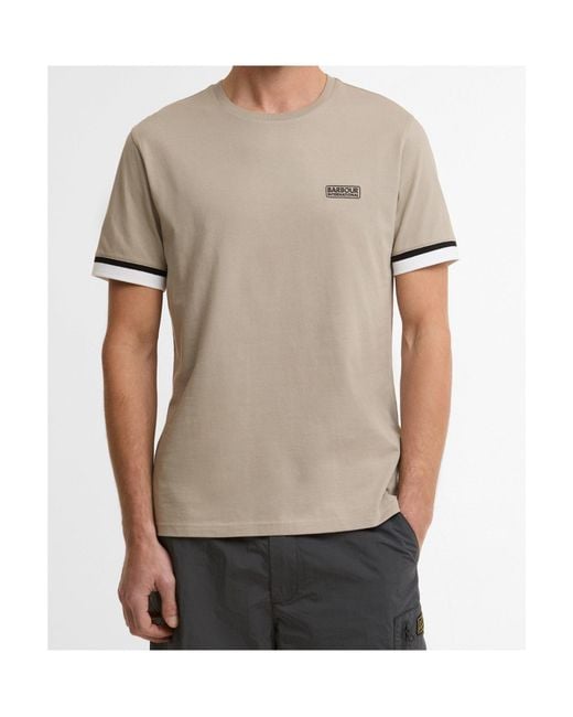 Barbour Gray Evan Short-Sleeved T-Shirt for men
