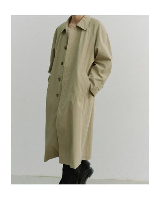 DUNST Gray Button Coat for men