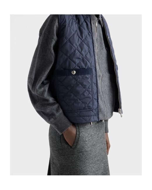 Prada Blue Re-Nylon Zipped Gilet