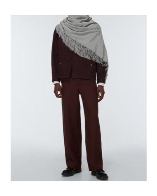 Undercover Gray Plaid Scarf for men
