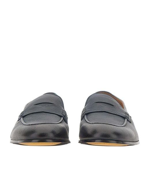 Doucal's Blue Penny Loafers for men