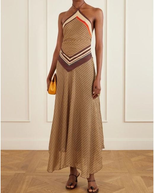 Sir Brown Lace-Up Patterned Suspenders