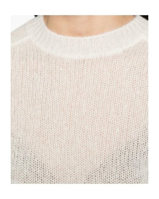 Lisa Yang White Long-Sleeved Sweater