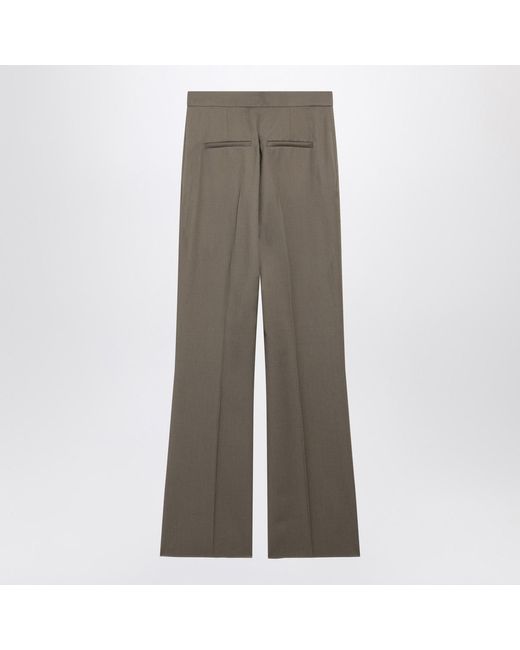 Max Mara Gray Pleated Casual Pants