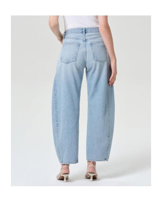 Agolde Blue Luna High Rise Pieced Taper (Weightless)
