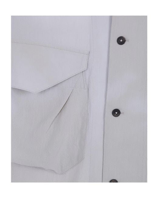 Ziggy Chen Gray Button-Up Shirt for men